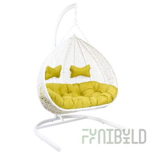 Hanging chair Rohy made of artificial rattan