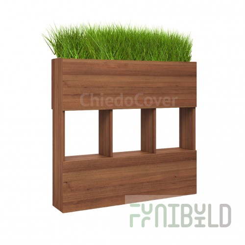 Decorative partition-flowerpot ART with windows