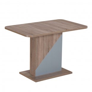Accent table truffle/silver