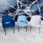 Chair Rose, velvet beige-gray Chair Rose, velvet beige-gray