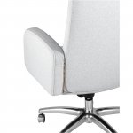 Executive chair Lester microvelour light gray