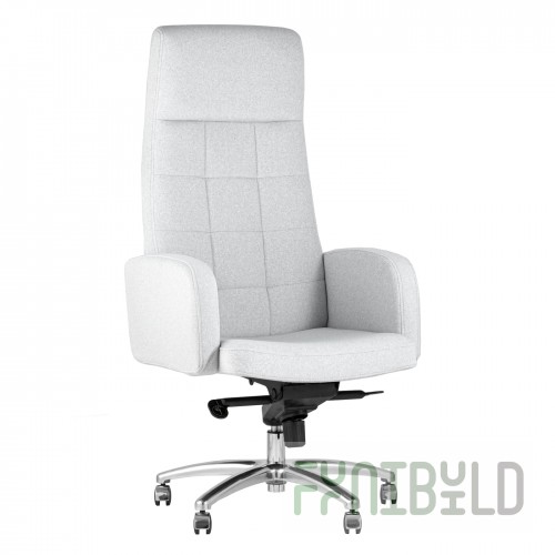 Executive chair Lester microvelour light gray