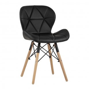 Chair Bon eco-leather, black