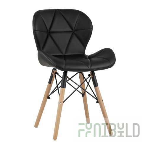 Chair Bon eco-leather, black
