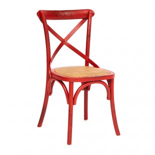 Chair Crossback red patina