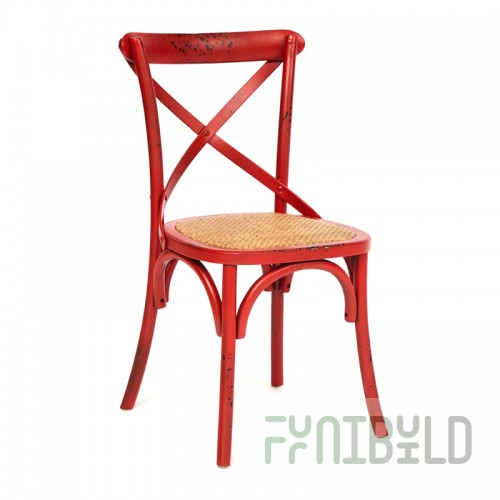 Chair Crossback red patina