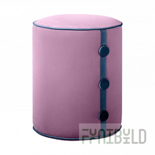 Drum Button Pouf
