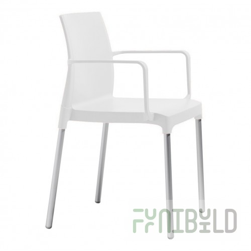 Plastic chair Chloe Mon Amour, linen