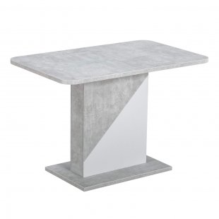 Accent table concrete/white
