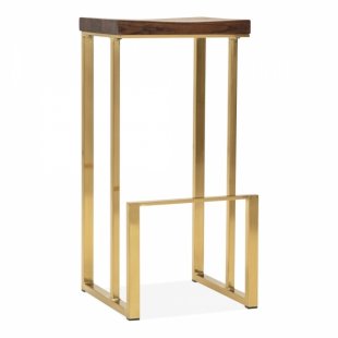 Sling bar stool, gold