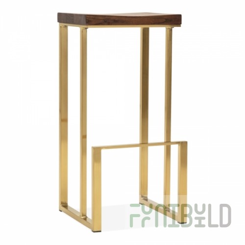 Sling bar stool, gold
