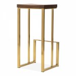Sling bar stool, gold