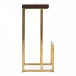 Sling bar stool, gold