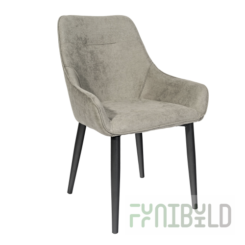 Chair Diana, microfiber color steel