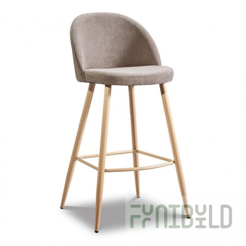 Bar stool Amazar beige/wood