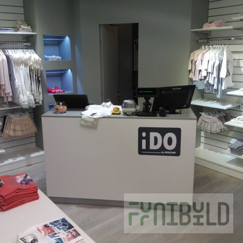 Furniture set "Cube" for children's clothing store