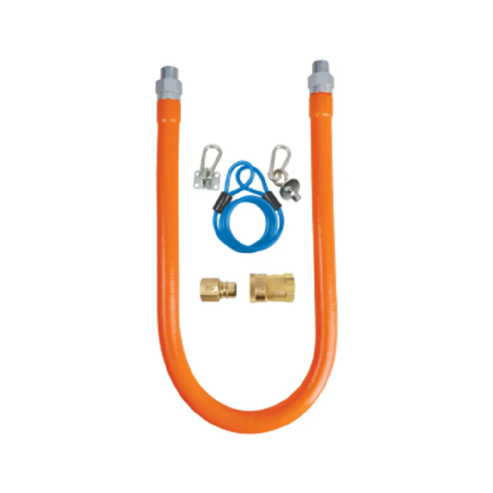 BK Resources BKG-GHC-7548-SCK2 48 Inch Gas Hose Connection Kit with Quick Disconnect BK Resources BKG-GHC-7548-SCK2 48 Inch Gas Hose Connection Kit with Quick Disconnect