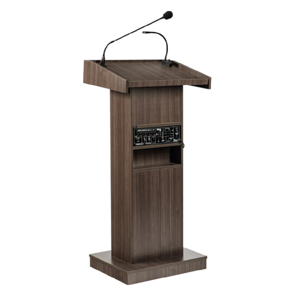 National Public Seating 800X-XX 22 Inch Oklahoma Sound Orator Lectern Wood Floor Model with Inset Shelf and Caster National Public Seating 800X-XX 22 Inch Oklahoma Sound Orator Lectern Wood Floor Model with Inset Shelf and Caster