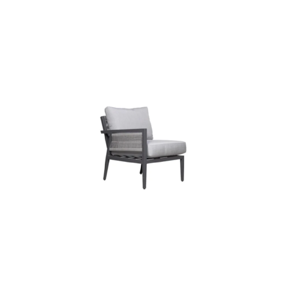 Plantation Prestige Commercial Furniture 8810500-015402 26 Inch Acadia Right Hand Section Gunmetal Grey Finish Plantation Prestige Commercial Furniture 8810500-015402 26 Inch Acadia Right Hand Section Gunmetal Grey Finish