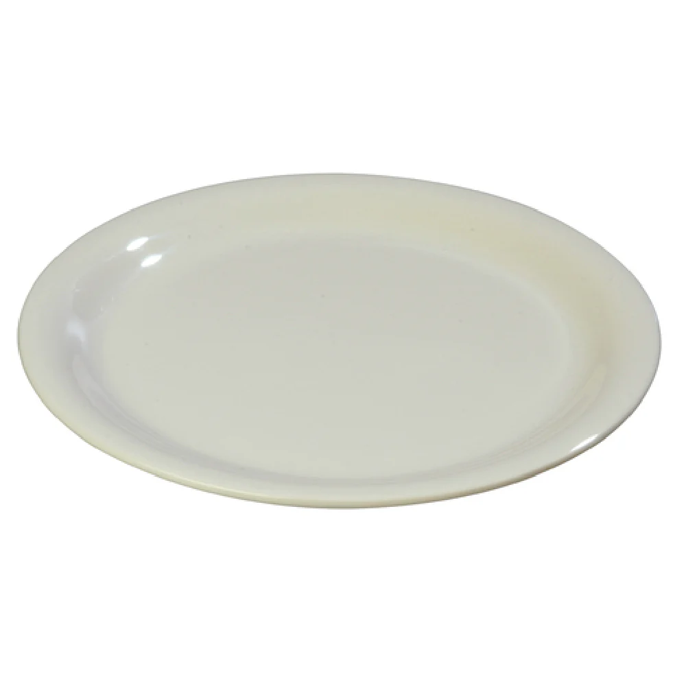Carlisle 3300842 6-1/2 Inch Diameter Narrow Rim Pie Plate Melamine Bone BPA Free