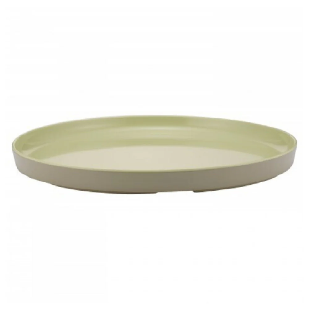 BauscherHepp TSG4653G 10-9/10 Inch Diameter Melamine Green Round Plate