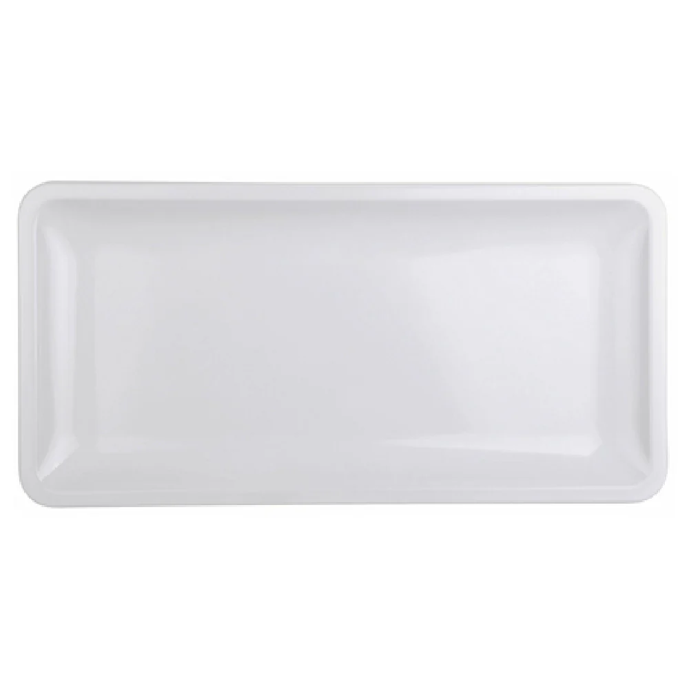 GET Enterprises M189RC-W 18Inch White Platter Durable Melamine with Coupe Design