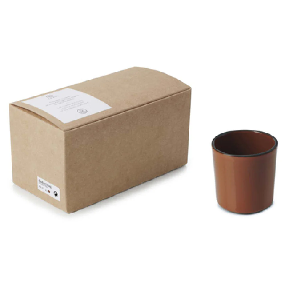 Revol 654012 3-7/10 Oz Cup Porcelain Oven Microwave Dishwasher Safe Cinnamon