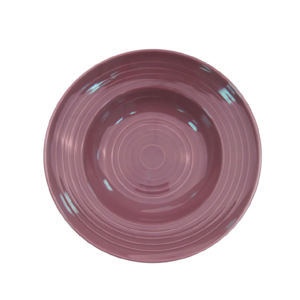 CAC China TG-3-PLM 9 Oz Round Pasta Bowl Porcelain Embossed Plum 2 Dozen Packs CAC China TG-3-PLM 9 Oz Round Pasta Bowl Porcelain Embossed Plum 2 Dozen Packs