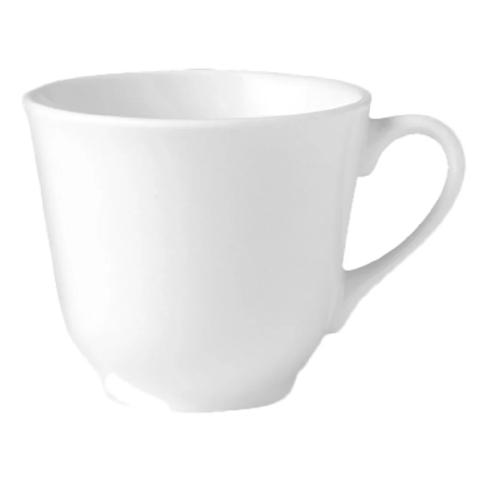 Steelite 9001C338 8 Oz Tall Teacup White Smooth Alumina Vitrified