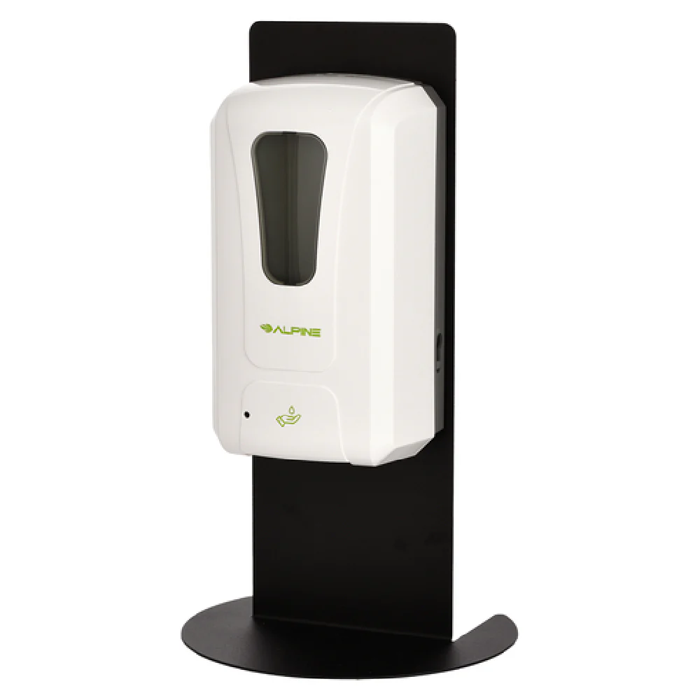 Alpine Industries ALP430-STA-1 4-1/2 Inch Automatic Soap and Sanitizer Dispenser with Drip Tray Alpine Industries ALP430-STA-1 4-1/2 Inch Automatic Soap and Sanitizer Dispenser with Drip Tray