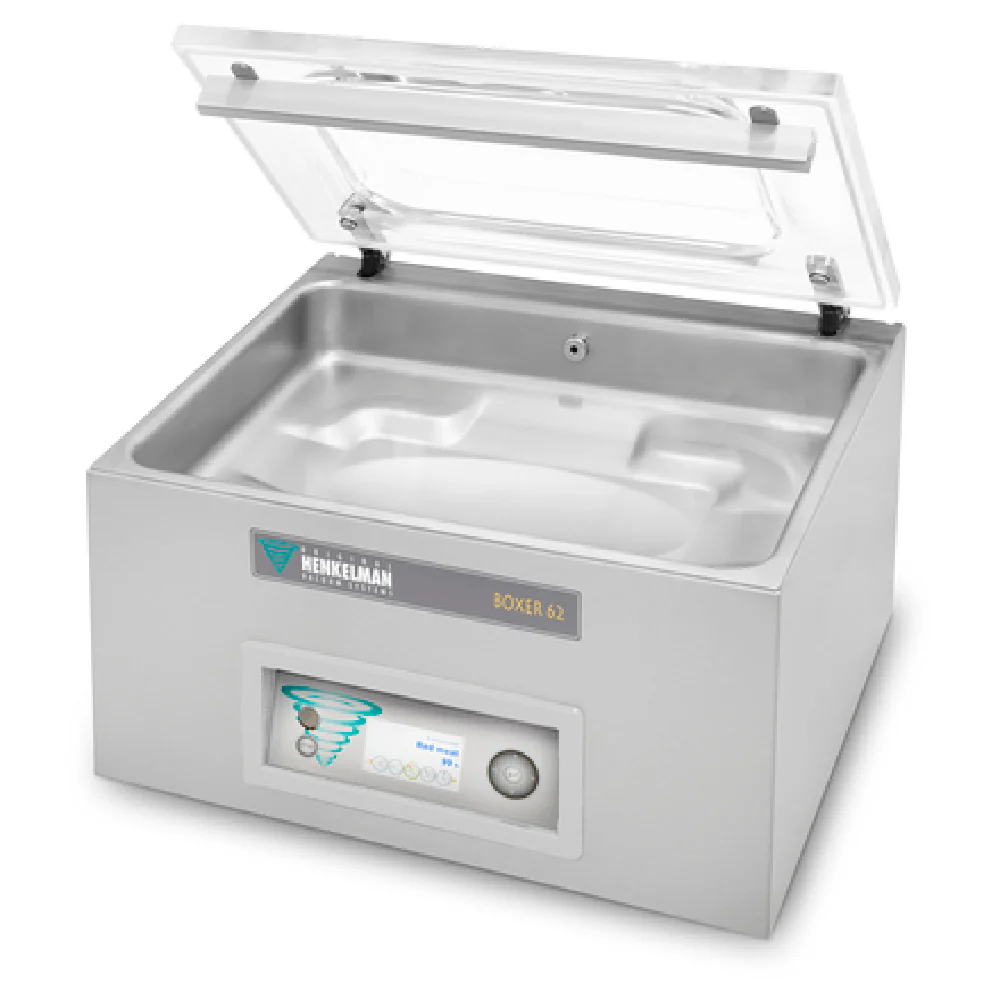 Invacus BOXER 62 COMBIVAC 14-1/5 Inch Countertop Vacuum Packaging Machine Stainless Steel with 20 Presets