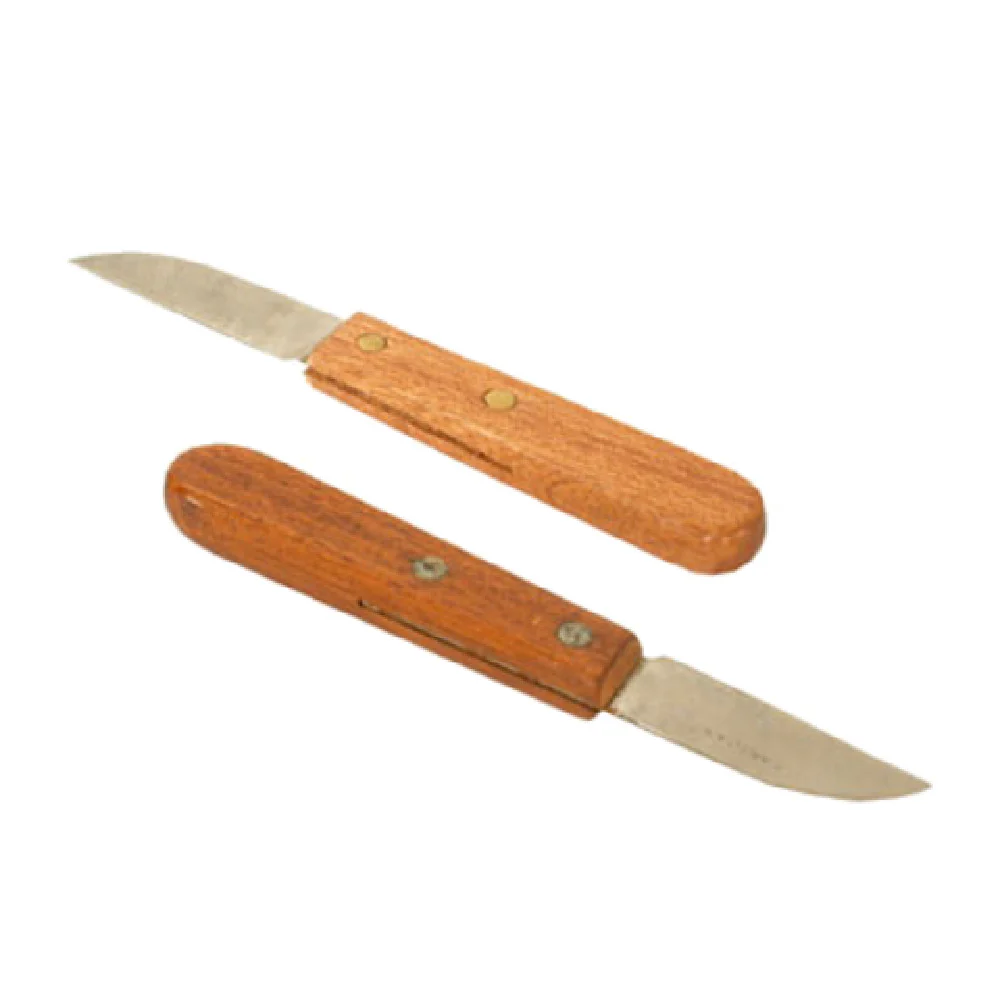 Town 47402 2-1/2 Inch Blade 7-1/4 Inch Onion Knife Wood Handle Stainless Steel
