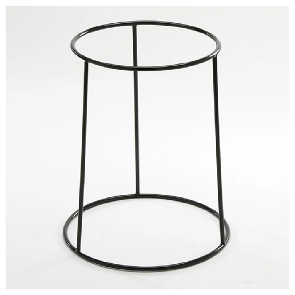 American Metalcraft RSR10 9-7/8 Inch Diameter Pizza Stand Rubber Coated Steel Black