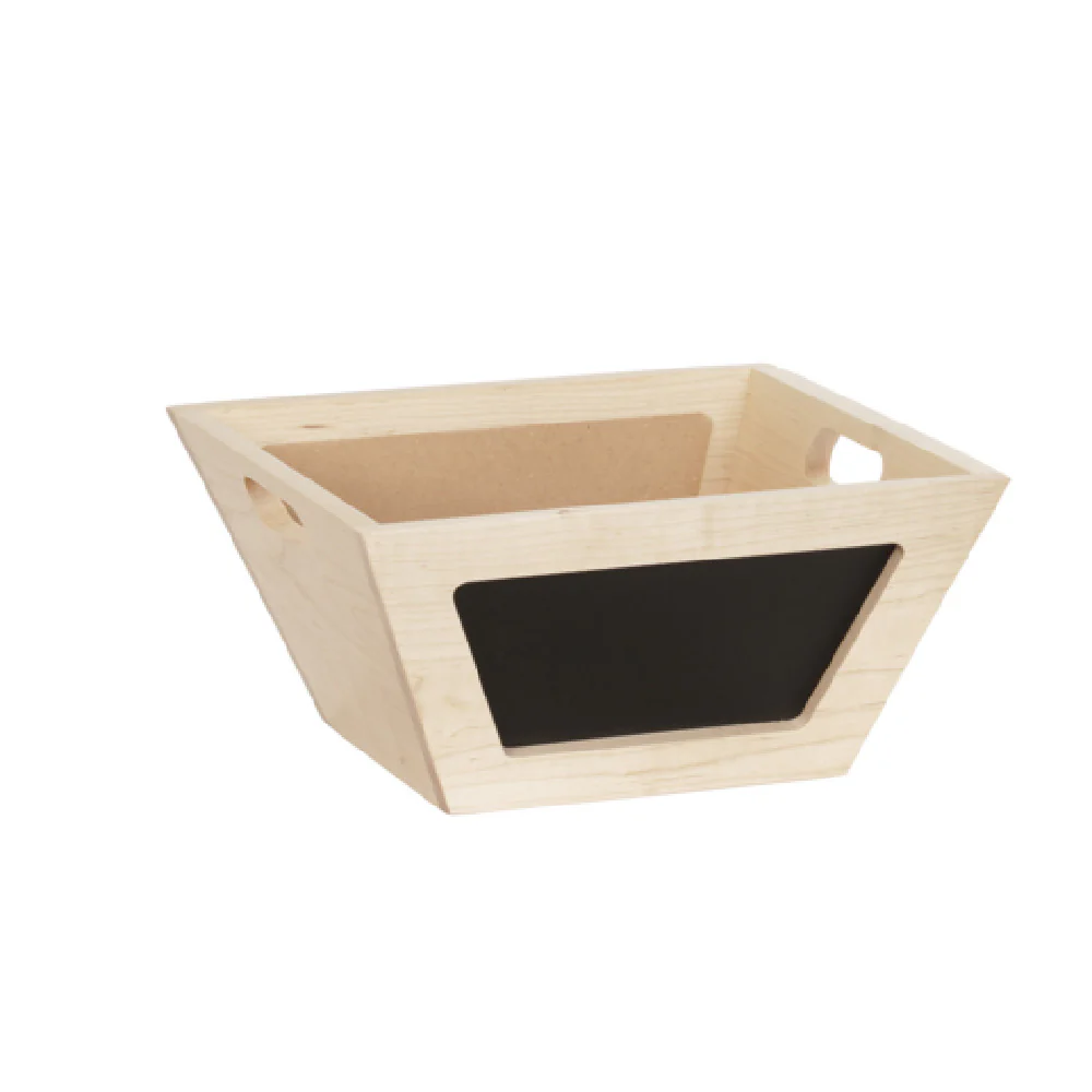 Cal Mil 3593-12-71 12 Inch Bowls Wood Chalkboard Sign with Handles Cal Mil 3593-12-71 12 Inch Bowls Wood Chalkboard Sign with Handles