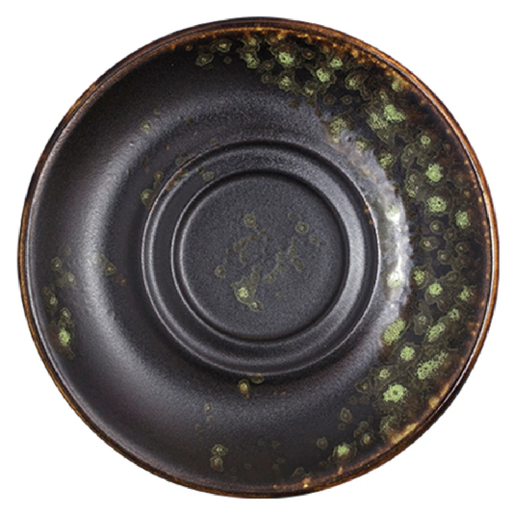 Vertex China LMJ-2 6 Inch Saucer Round Double Well Hand Painted Porcelain Vertex China LMJ-2 6 Inch Saucer Round Double Well Hand Painted Porcelain