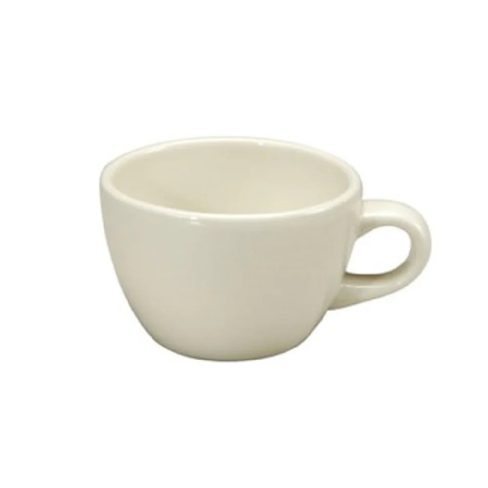 1880 Hospitality F1500001520 8 Oz Cup Cream White with Green Lines