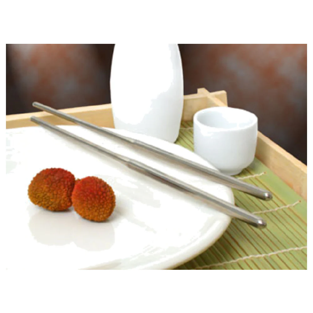 Town 51320/PK 9 Inch Stainless Steel Chopsticks Hollow Dishwasher Safe 6 Packs