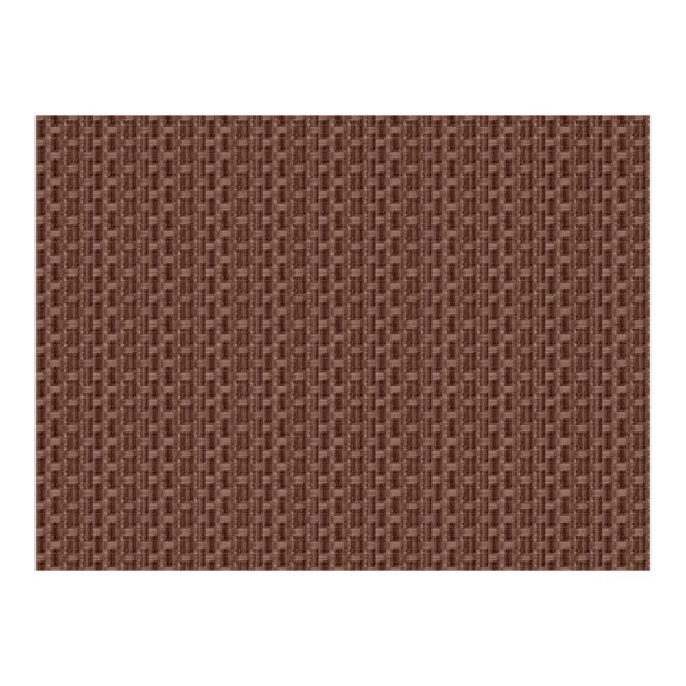 Risch GA-4003 16 Inch Rectangle Placemat Woven Vinyl Brown 24 Packs Risch GA-4003 16 Inch Rectangle Placemat Woven Vinyl Brown 24 Packs