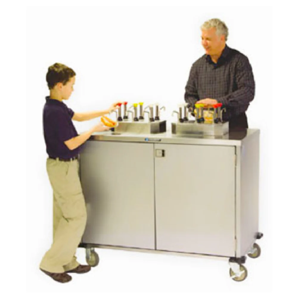 Lakeside 70270 50 Inch EZ SERVE Condiment Cart with 12 Manual Pumps Lakeside 70270 50 Inch EZ SERVE Condiment Cart with 12 Manual Pumps