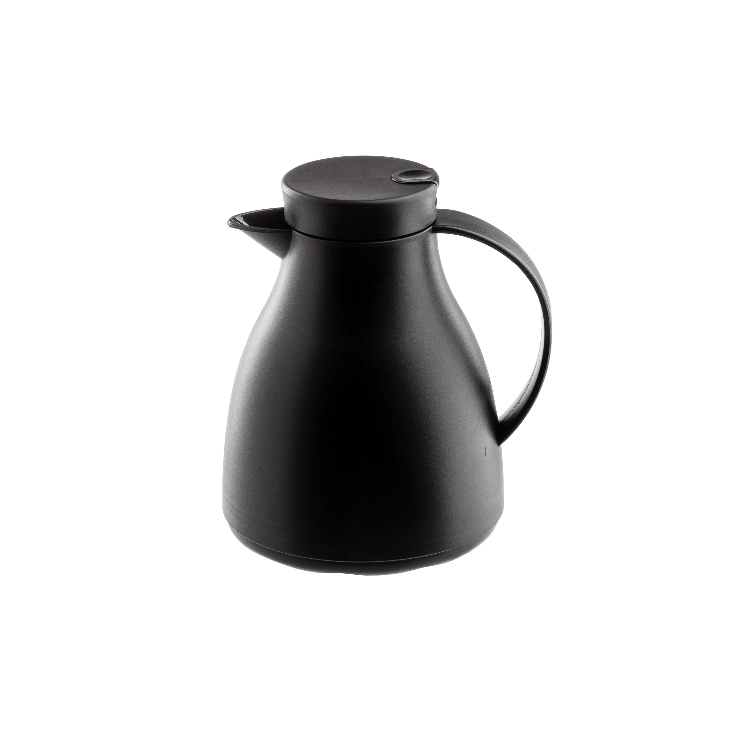 Tablecraft 12665 17 Oz Cash and Carry Coffee Carafe with Glass Liner Black Plastic