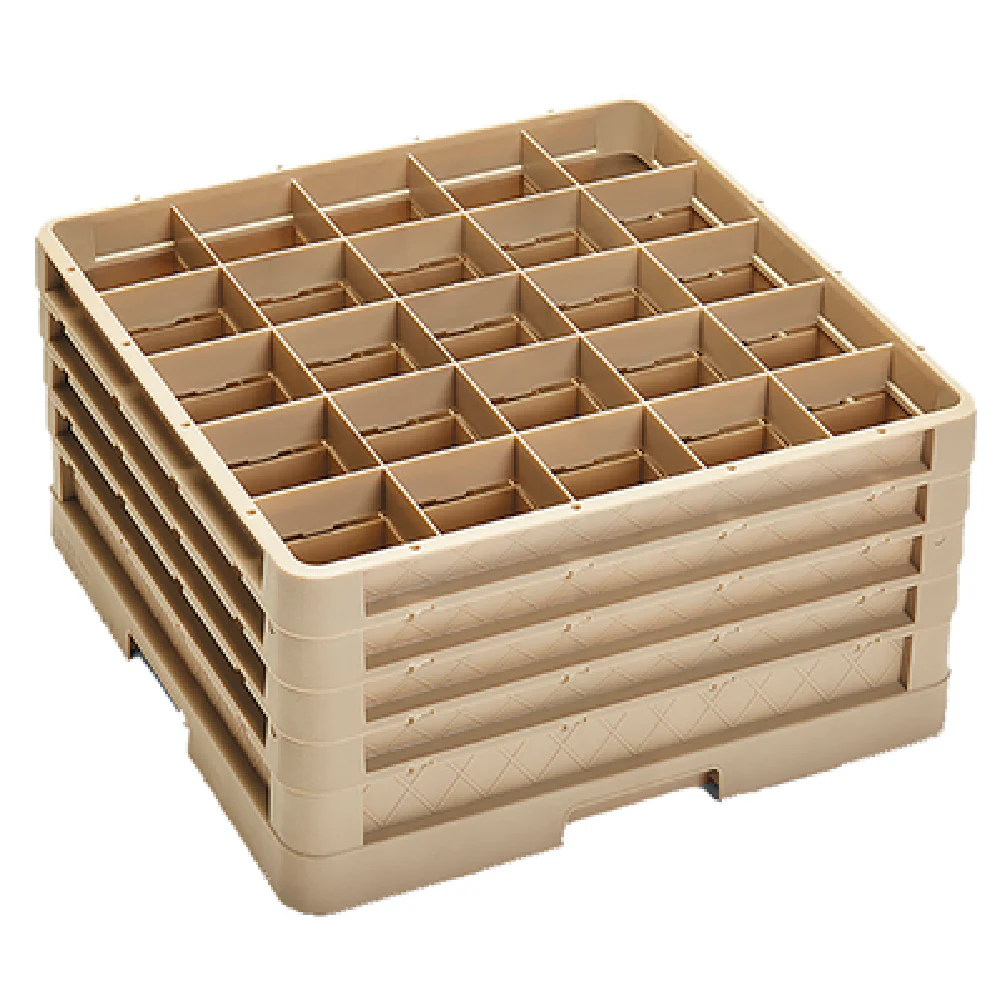 Vollrath CR6BBBB 19 Inch Tray Dish Rack Co-Polymer Beige - 25 Compartments Vollrath CR6BBBB 19 Inch Tray Dish Rack Co-Polymer Beige - 25 Compartments