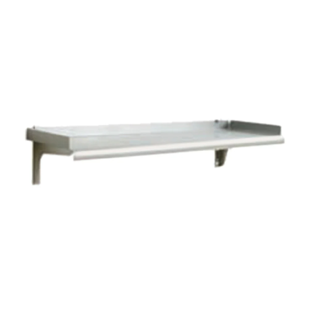 Eagle SWS1260-14/3-X 60 Inch Wall-mounted Stainless Steel Shelf with Up-turns