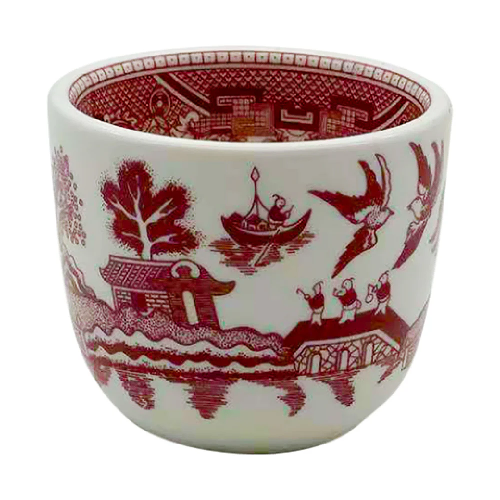 Cameo China 688-39 5 Oz Pink Willow Tea Cup Ceramic Dishwasher Safe
