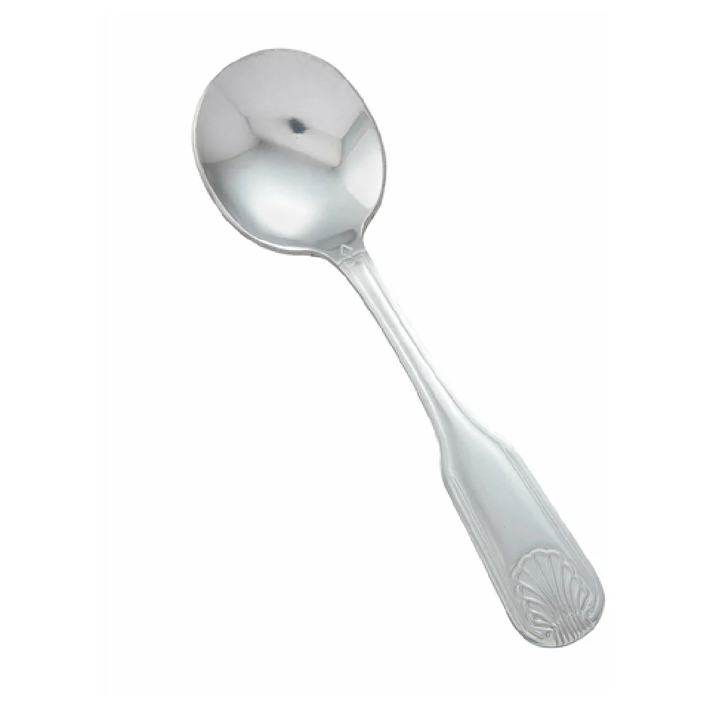 Winco 0006-04 6-3/8 Inch Bouillon Spoon Extra Heavy Weight Mirror Finish Stainless Steel
