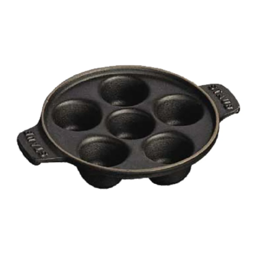 Zwilling 1301523 5-3/4 Inch Escargot Dish with 6 Holes Enameled Cast Iron