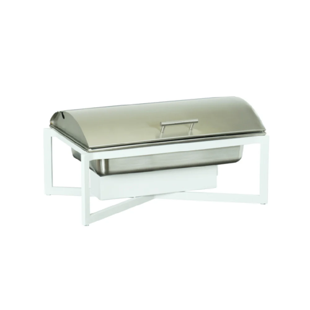 Cal Mil 3321-15 24 Inch White Metal Chafing Dish Stand for 5 Fuel Cans Cal Mil 3321-15 24 Inch White Metal Chafing Dish Stand for 5 Fuel Cans
