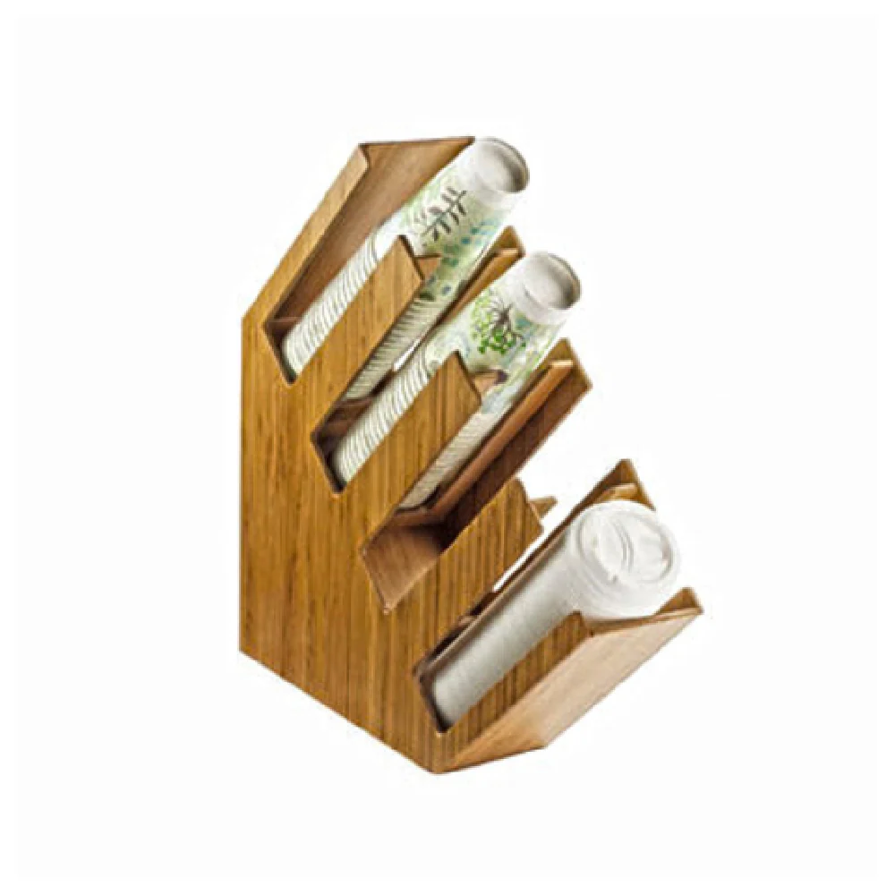 Cal Mil 2048-4-60 4-1/2 Inch Bamboo Lid and Cup Organizer 4 Sections Cal Mil 2048-4-60 4-1/2 Inch Bamboo Lid and Cup Organizer 4 Sections