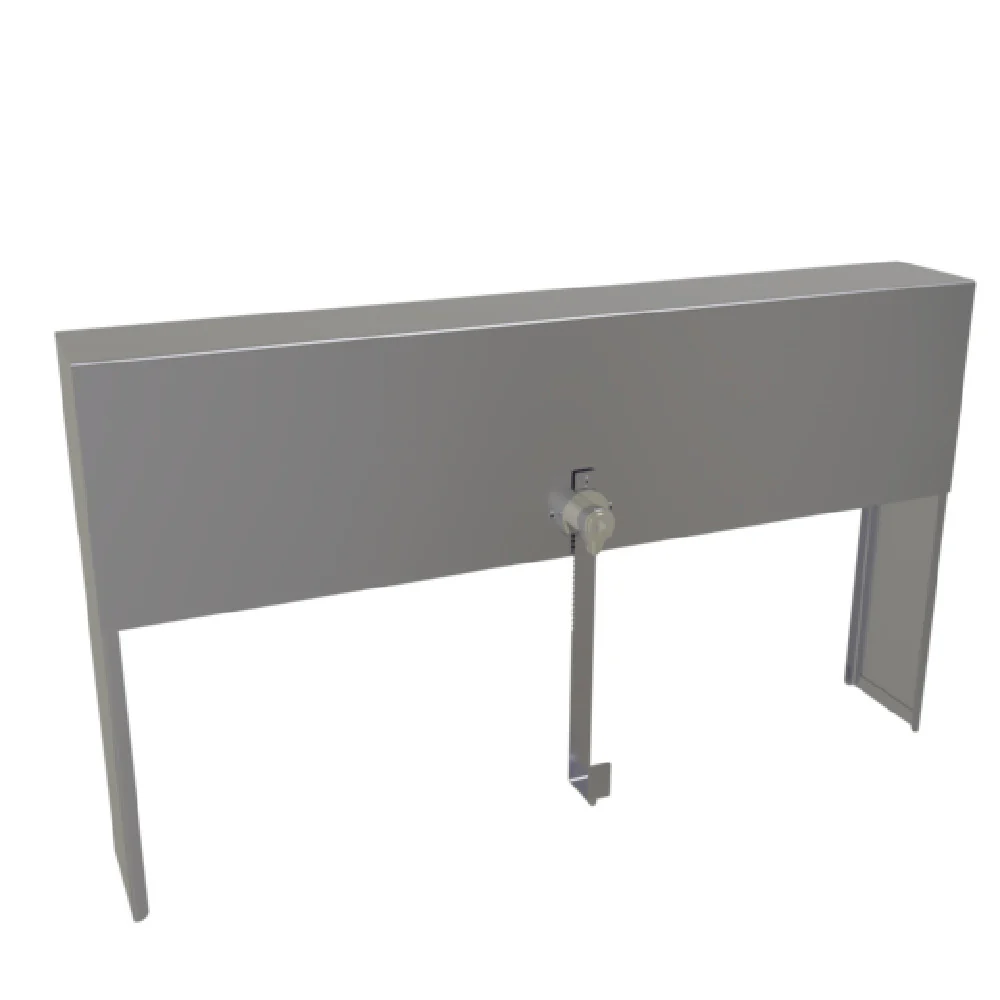 Glastender SSRC-19 19 Inch Speed Rail Locking Cover Stainless Steel with Secure Design