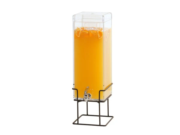 Cal-Mil 22002-3-13 8.25 Inch Ice Beverage Dispenser Non-Insulated Polycarbonate Black