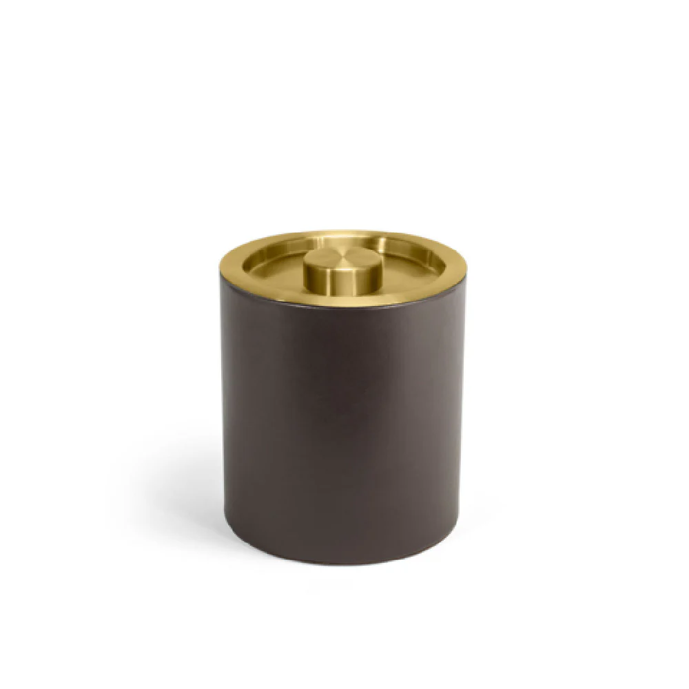 FOH RIB062BRL21 2qt Round London Ice Bucket Brown With Matte Brass Lid Includes One RIB014BRL21-BTM 2qt Round London Ice Bucket Base Brown FOH RIB062BRL21 2qt Round London Ice Bucket Brown With Matte Brass Lid Includes One RIB014BRL21-BTM 2qt Round London Ice Bucket Base Brown